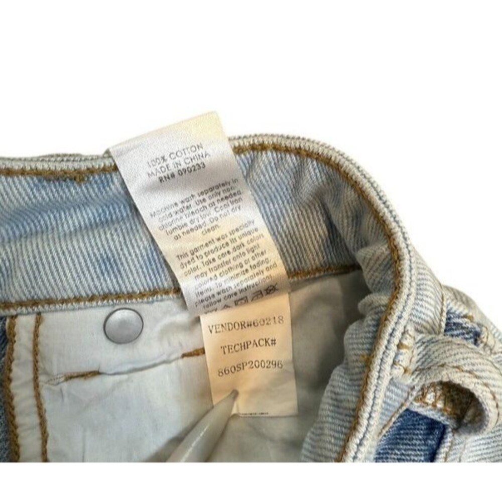 Pacsun Eco Hopper Patchwork Mom Jeans Colorblock High Rise Women's Size 27 Y2K - Picture 5 of 8